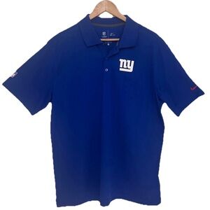 NFL New York Giants Nike Dri-FIT On Field Apparel Performance Polo Shirt Size L